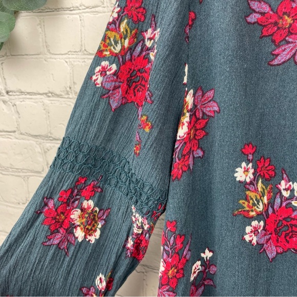 FREE PEOPLE Electric Orchard Swing Tunic Mini Dress size M - Picture 5 of 9